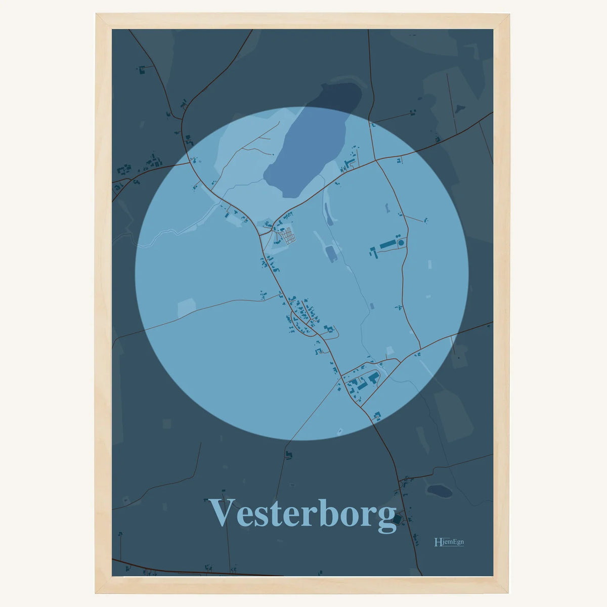 Vesterborg plakat – Centrum 2026 – Lys pastel blå