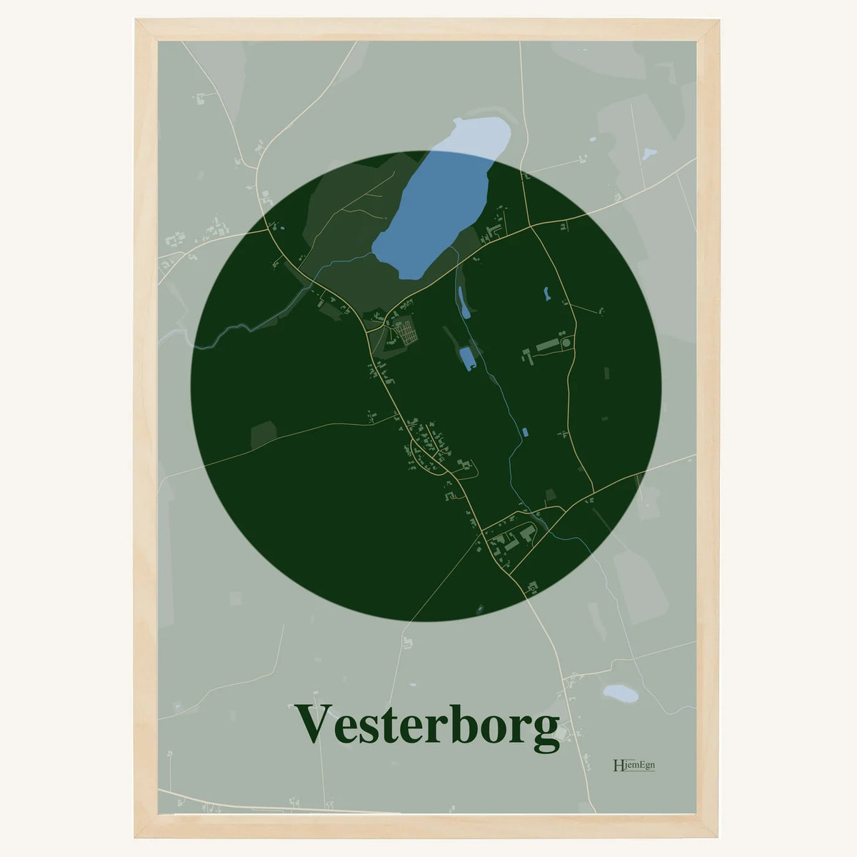 Vesterborg plakat – Centrum 2026 – Mørk grøn
