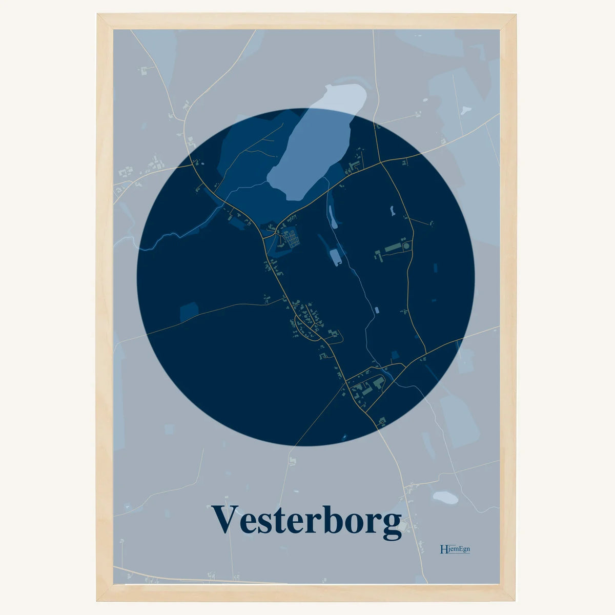 Vesterborg plakat – Centrum 2026 – Mørk blå