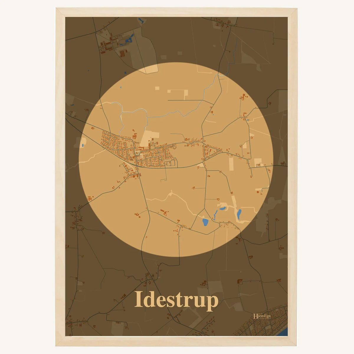 Idestrup plakat – Centrum 2026 – Lys pastel brun