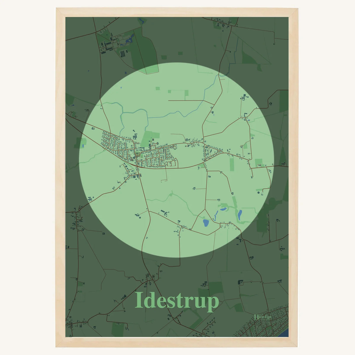 Idestrup plakat – Centrum 2026 – Lys pastel grøn