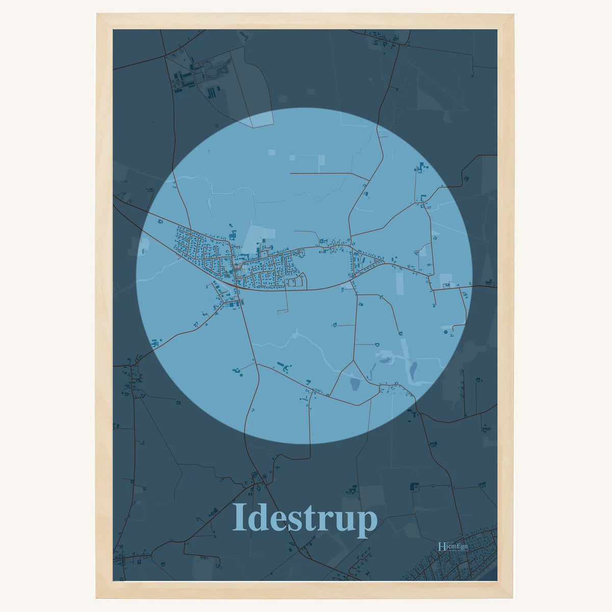 Idestrup plakat – Centrum 2026 – Lys pastel blå