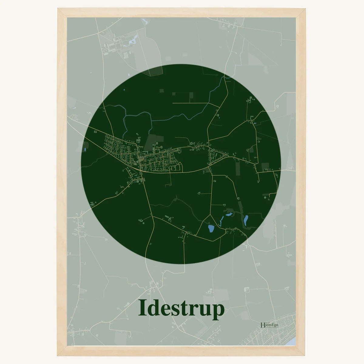 Idestrup plakat – Centrum 2026 – Mørk grøn
