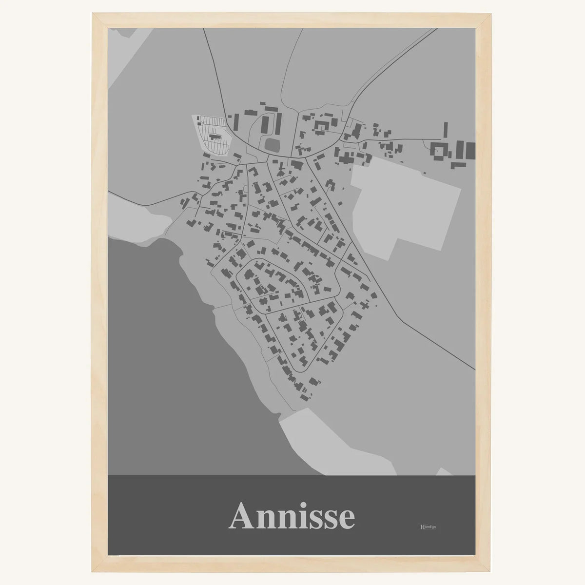 Annisse plakat – Firkantet 2026 – Lys pastel grå