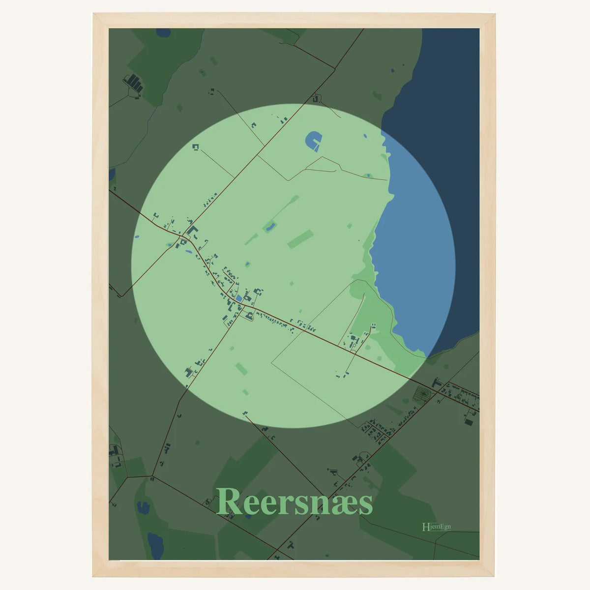 Reersnæs plakat – Centrum 2026 – Lys pastel grøn