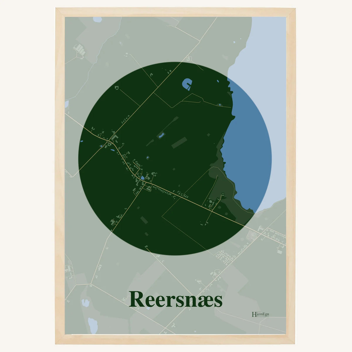 Reersnæs plakat – Centrum 2026 – Mørk grøn