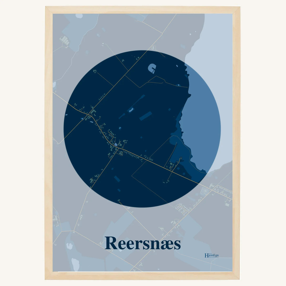 Reersnæs plakat – Centrum 2026 – Mørk blå