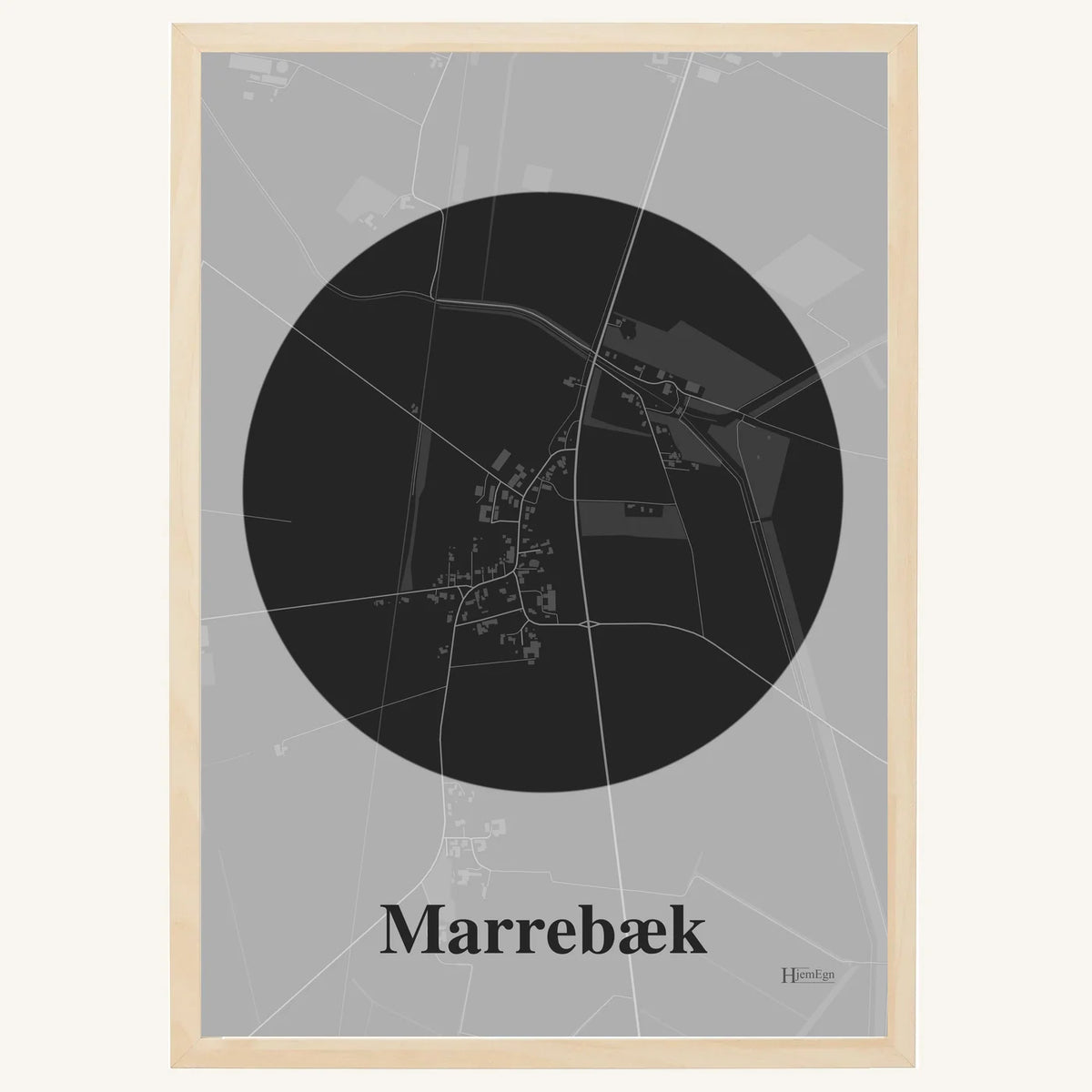 Marrebæk plakat – Centrum 2026 – Mørk grå