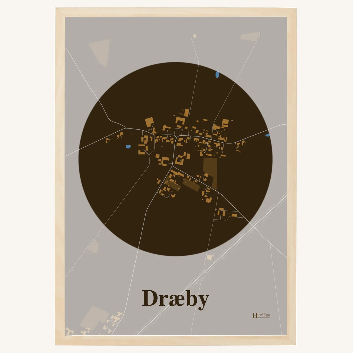 Dræby plakat – Centrum 2026 – Mørk brun