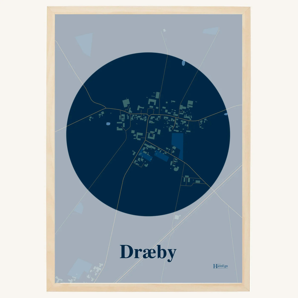 Dræby plakat – Centrum 2026 – Mørk blå