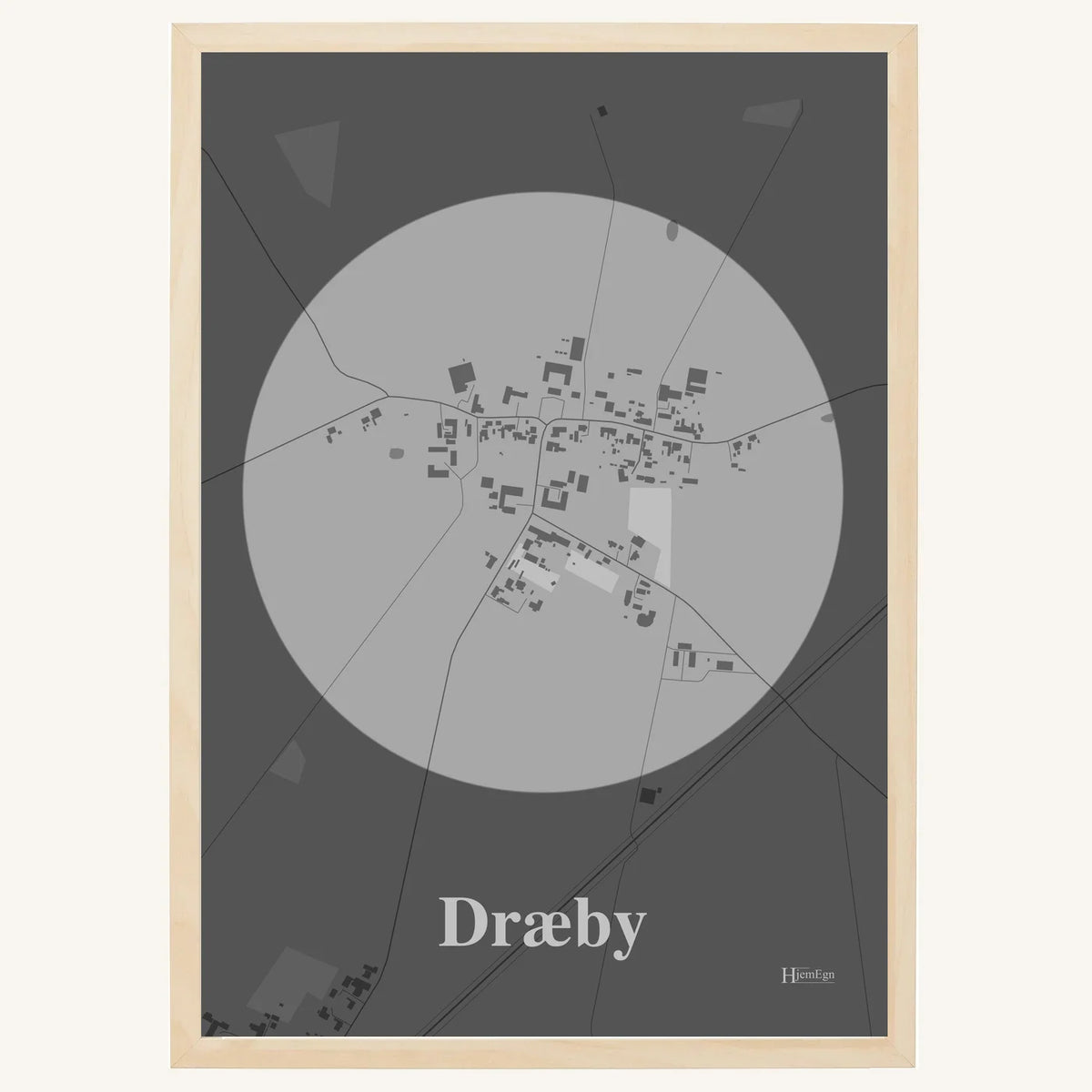 Dræby plakat – Centrum 2026 – Lys pastel grå