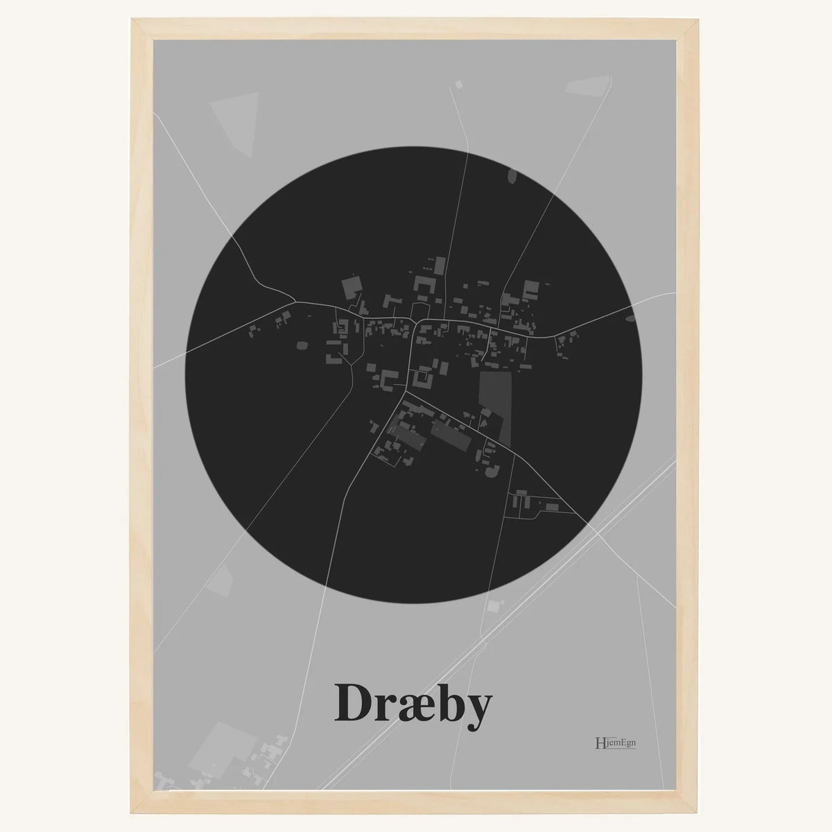 Dræby plakat – Centrum 2026 – Mørk grå
