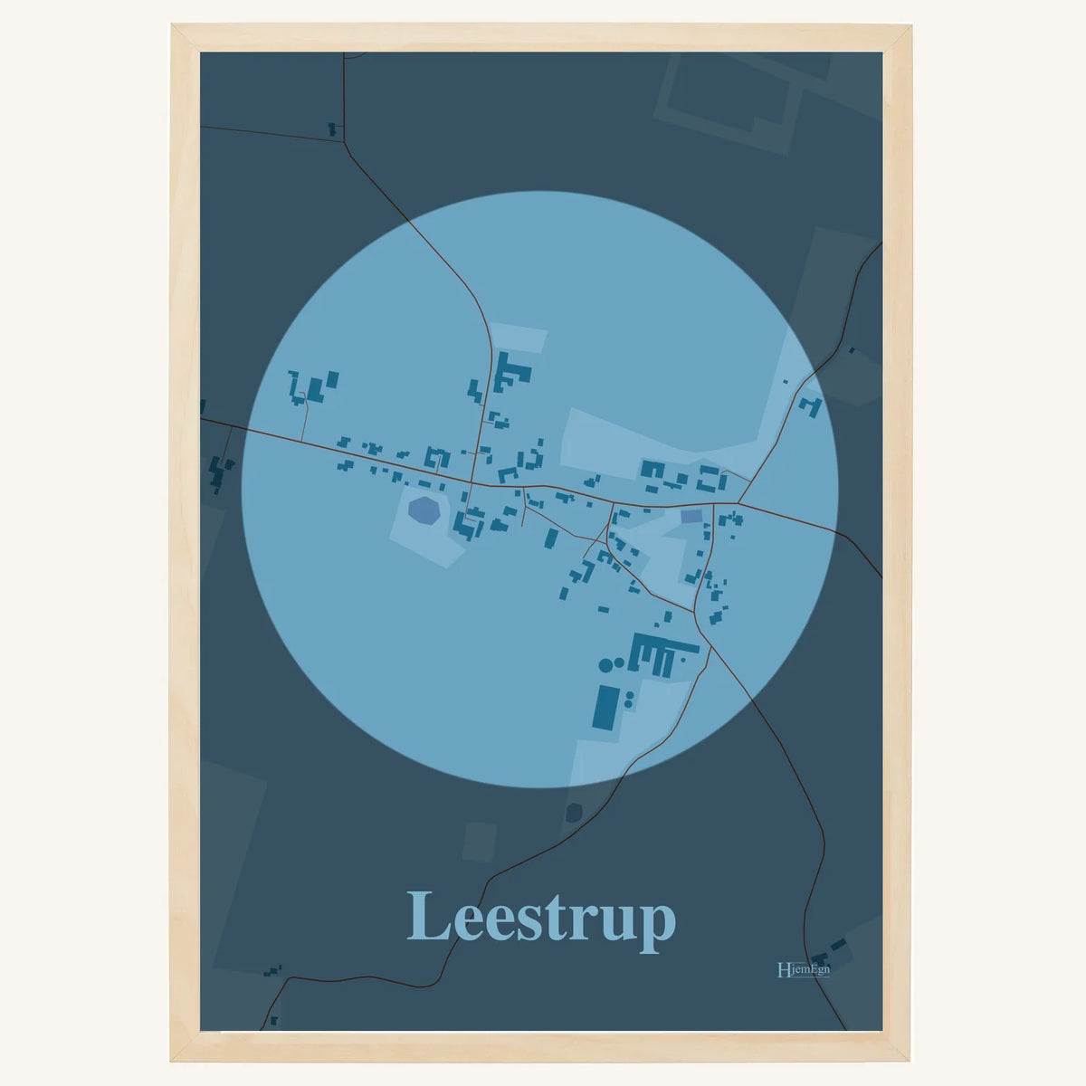 Leestrup plakat – Centrum 2026 – Lys pastel blå