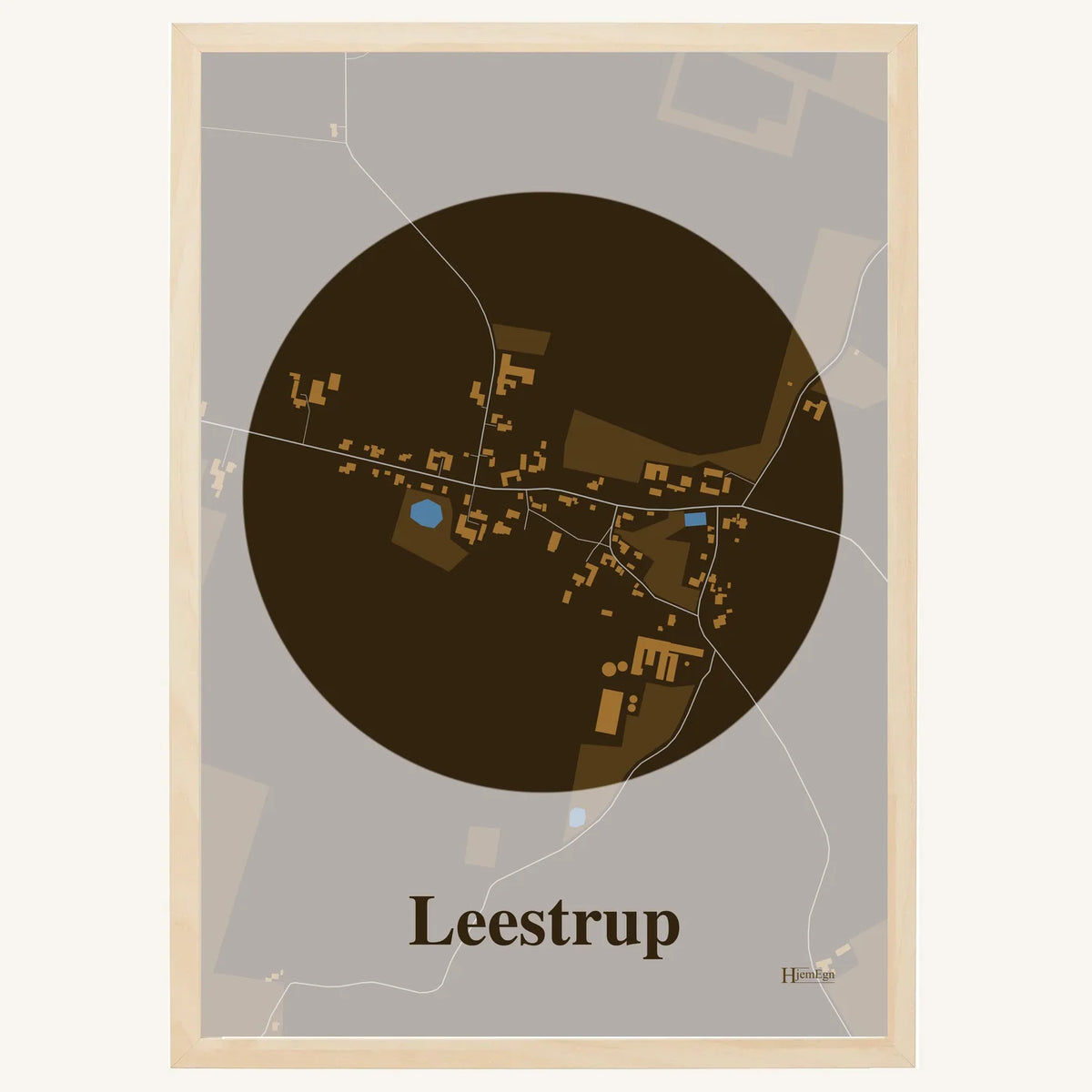 Leestrup plakat – Centrum 2026 – Mørk brun