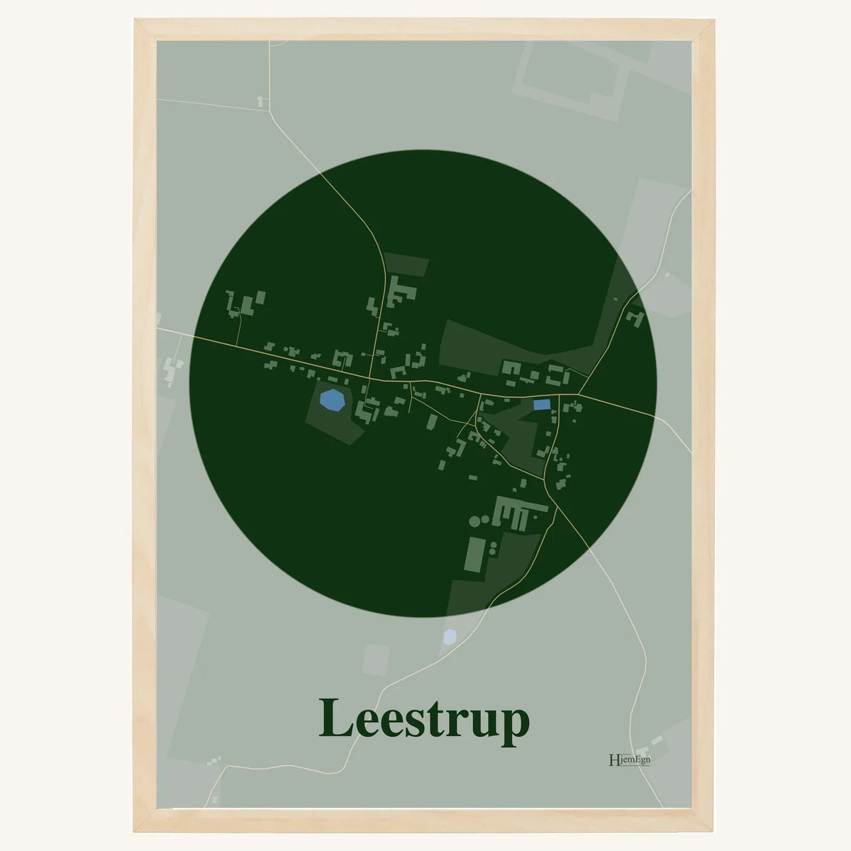 Leestrup plakat – Centrum 2026 – Mørk grøn