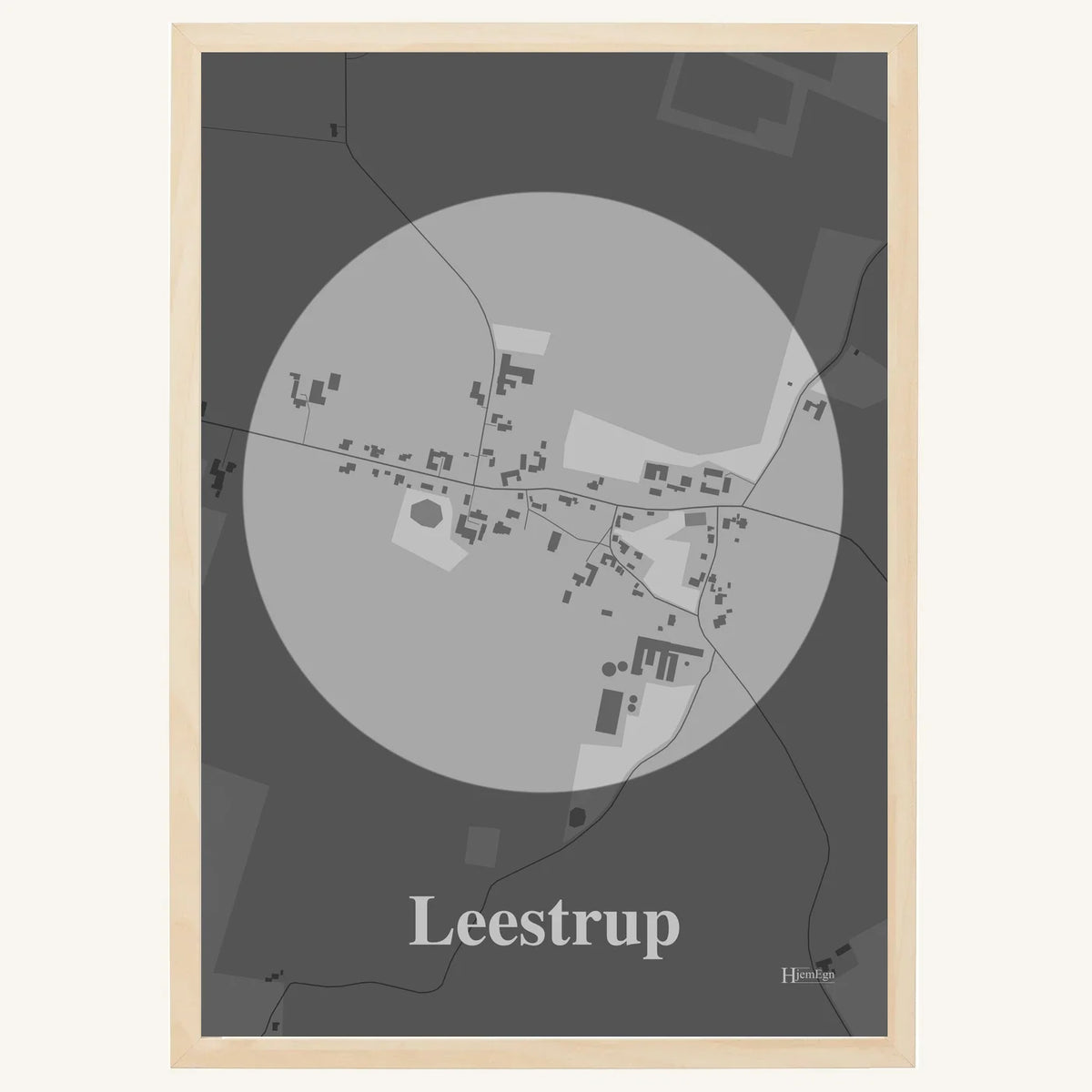 Leestrup plakat – Centrum 2026 – Lys pastel grå
