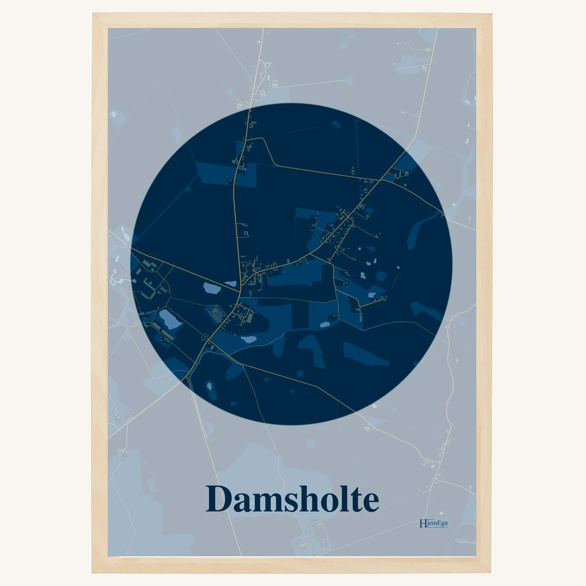 Damsholte plakat – Centrum 2026 – Mørk blå