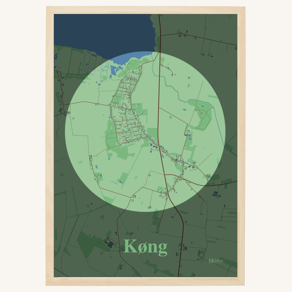 Køng plakat – Centrum 2026 – Lys pastel grøn