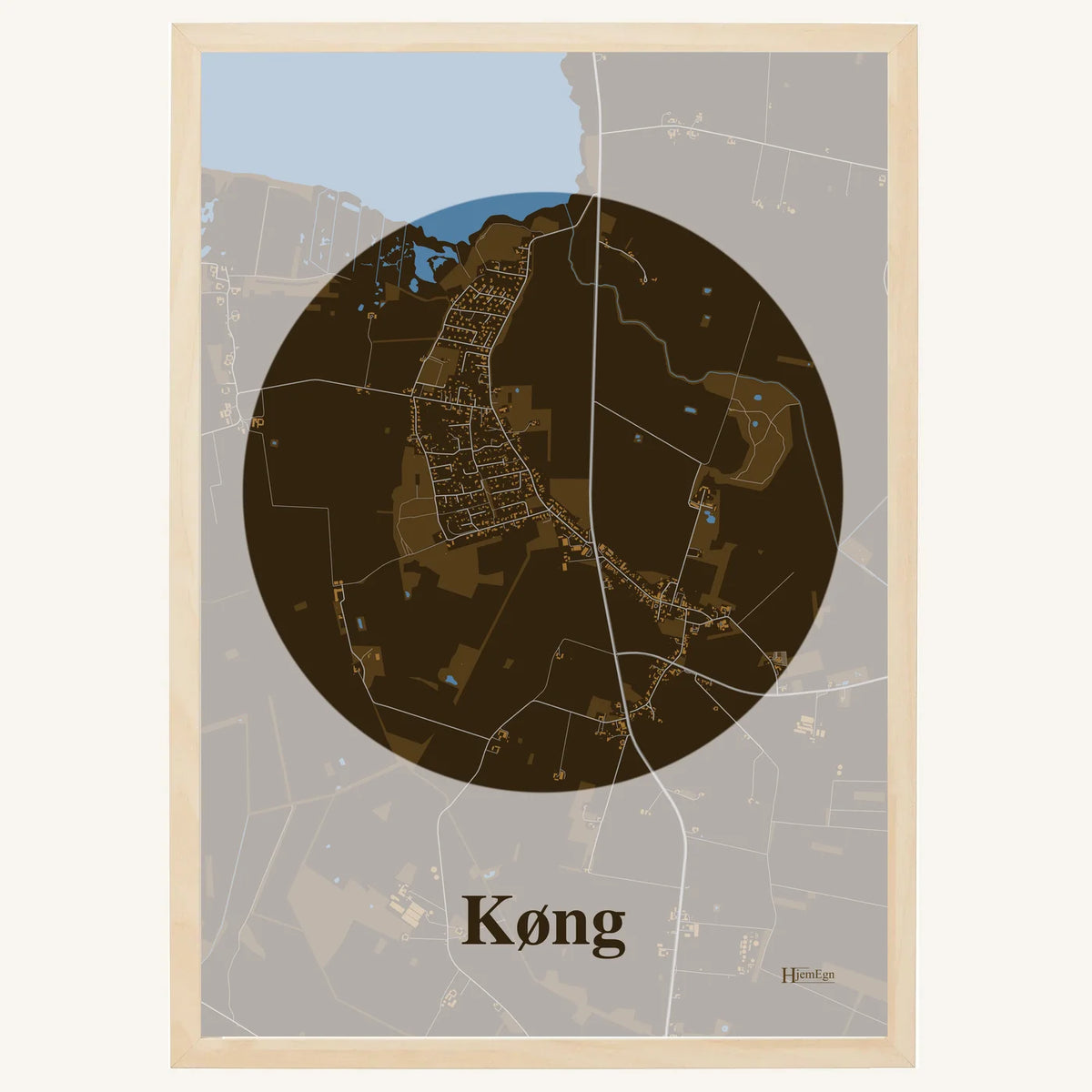 Køng plakat – Centrum 2026 – Mørk brun