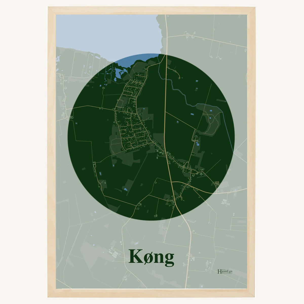 Køng plakat – Centrum 2026 – Mørk grøn