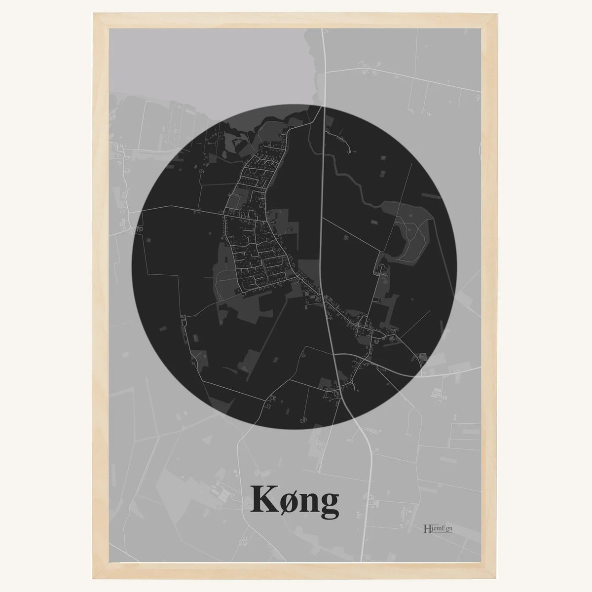 Køng plakat – Centrum 2026 – Mørk grå