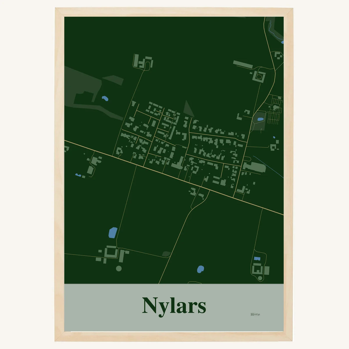 Nylars plakat – Firkantet 2026 – Mørk grøn
