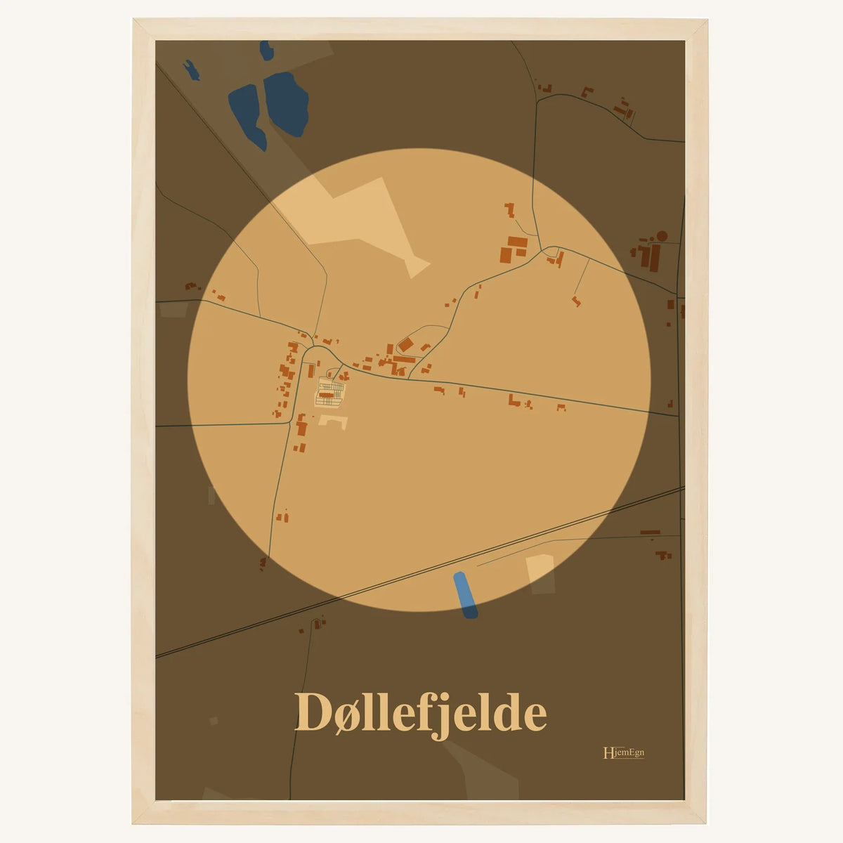Døllefjelde plakat – Centrum 2026 – Lys pastel brun