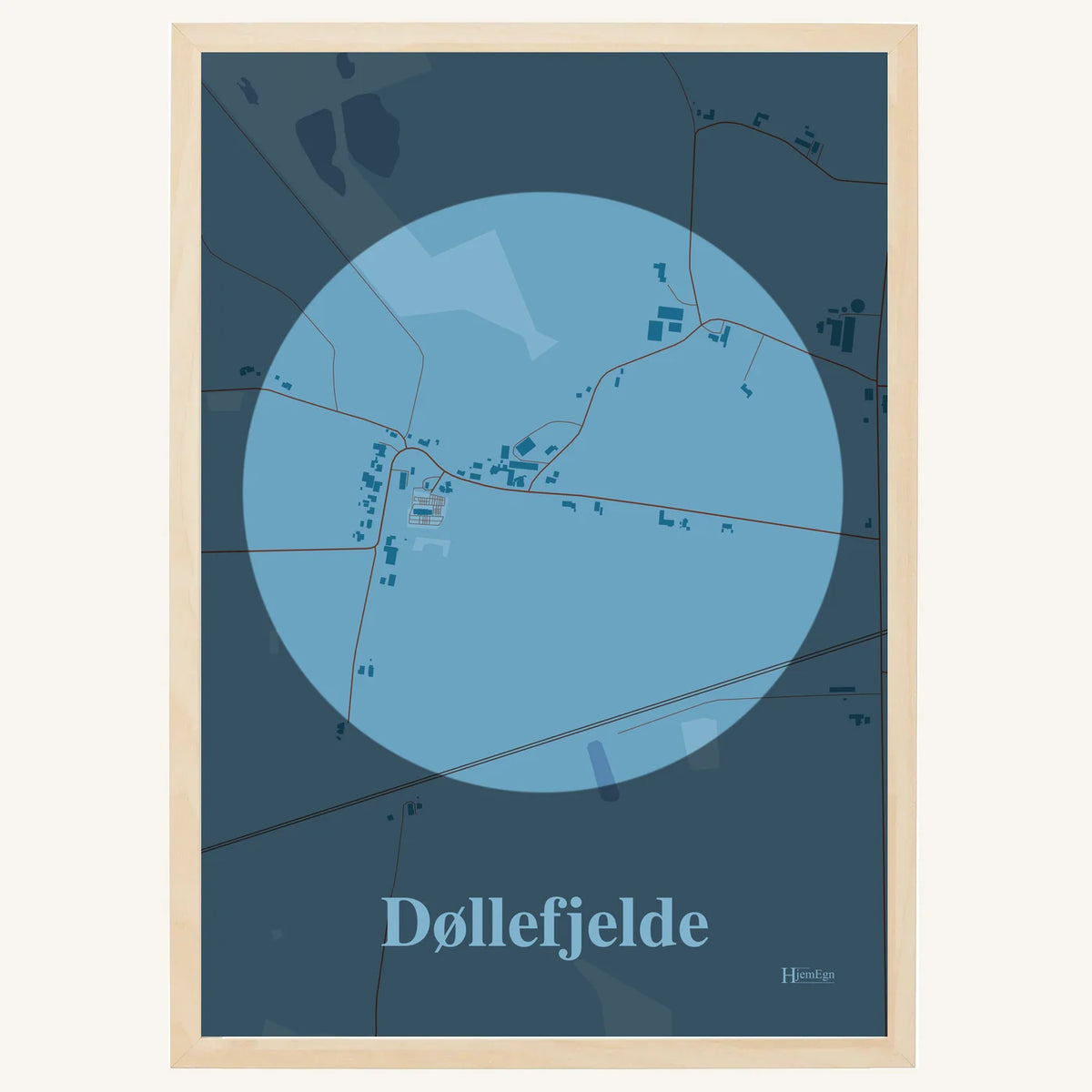 Døllefjelde plakat – Centrum 2026 – Lys pastel blå