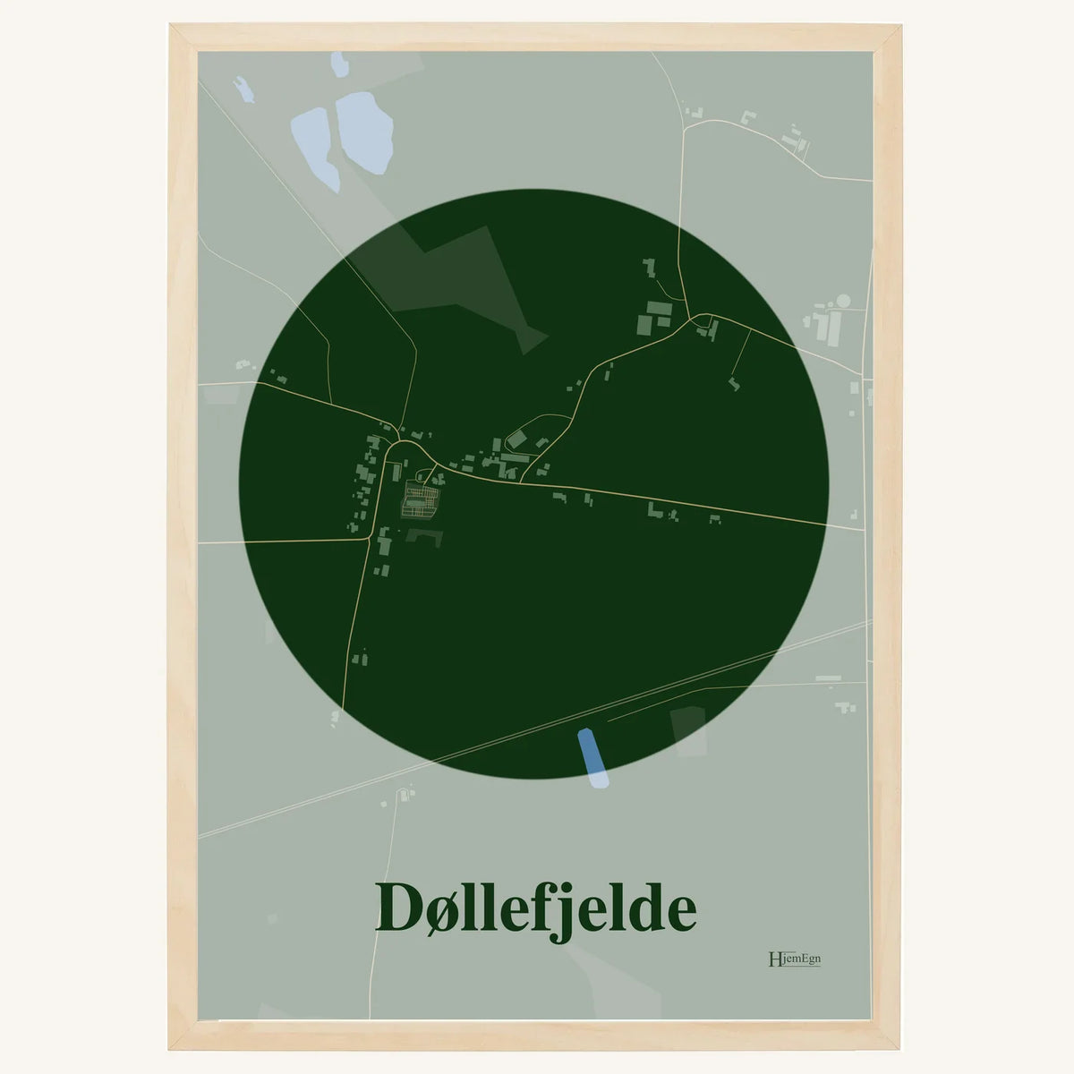 Døllefjelde plakat – Centrum 2026 – Mørk grøn
