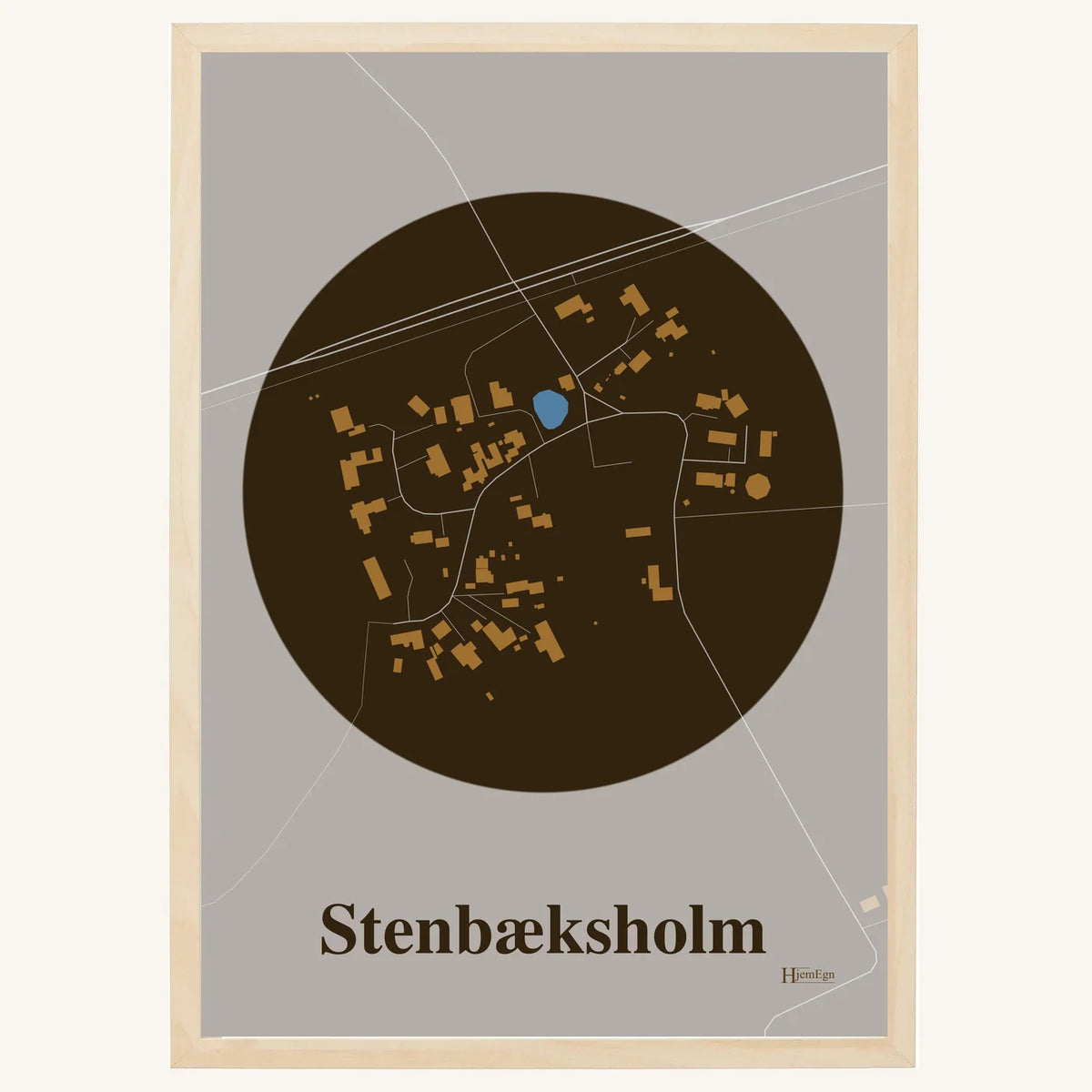 Stenbæksholm plakat – Centrum 2026 – Mørk brun