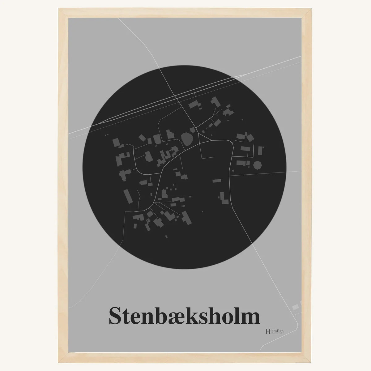 Stenbæksholm plakat – Centrum 2026 – Mørk grå