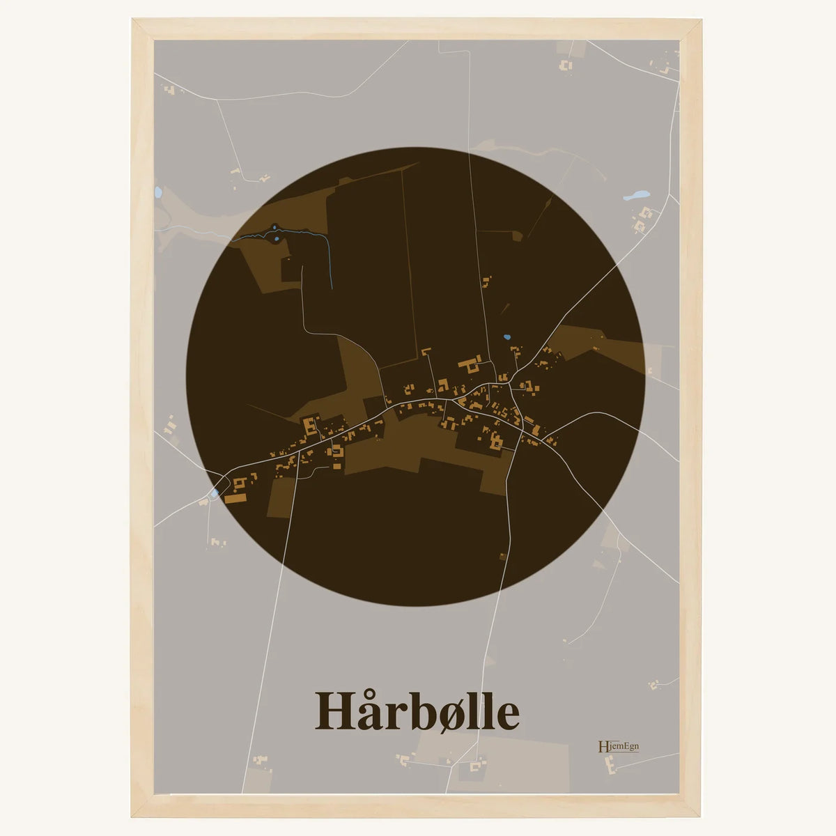 Hårbølle plakat – Centrum 2026 – Mørk brun