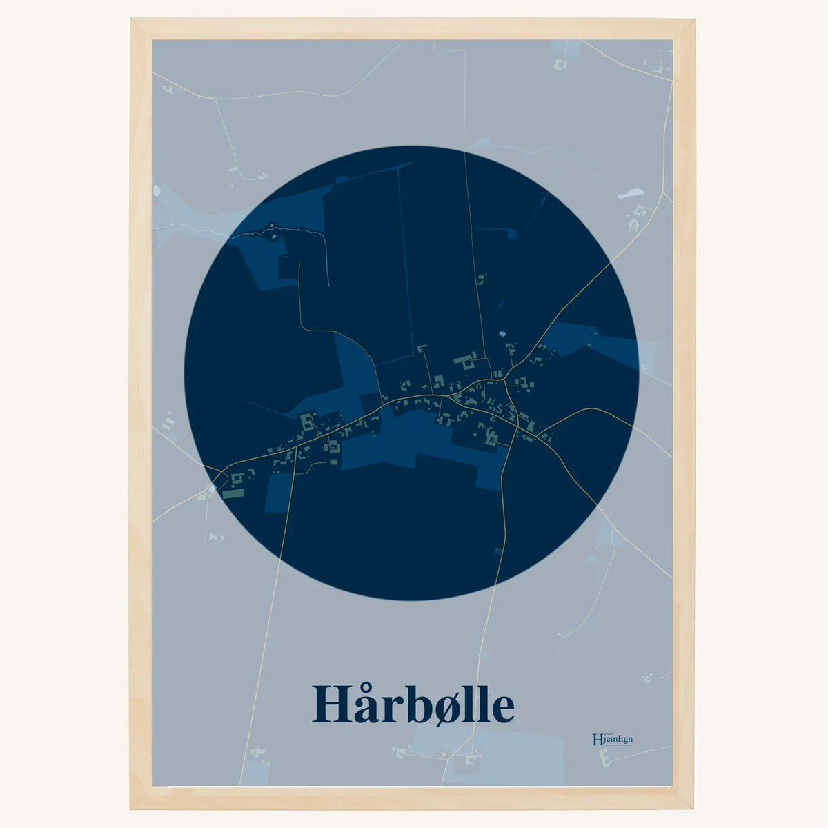Hårbølle plakat – Centrum 2026 – Mørk blå