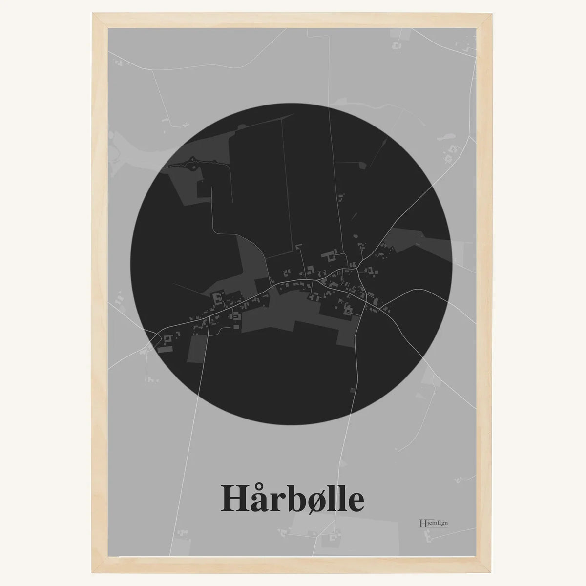 Hårbølle plakat – Centrum 2026 – Mørk grå
