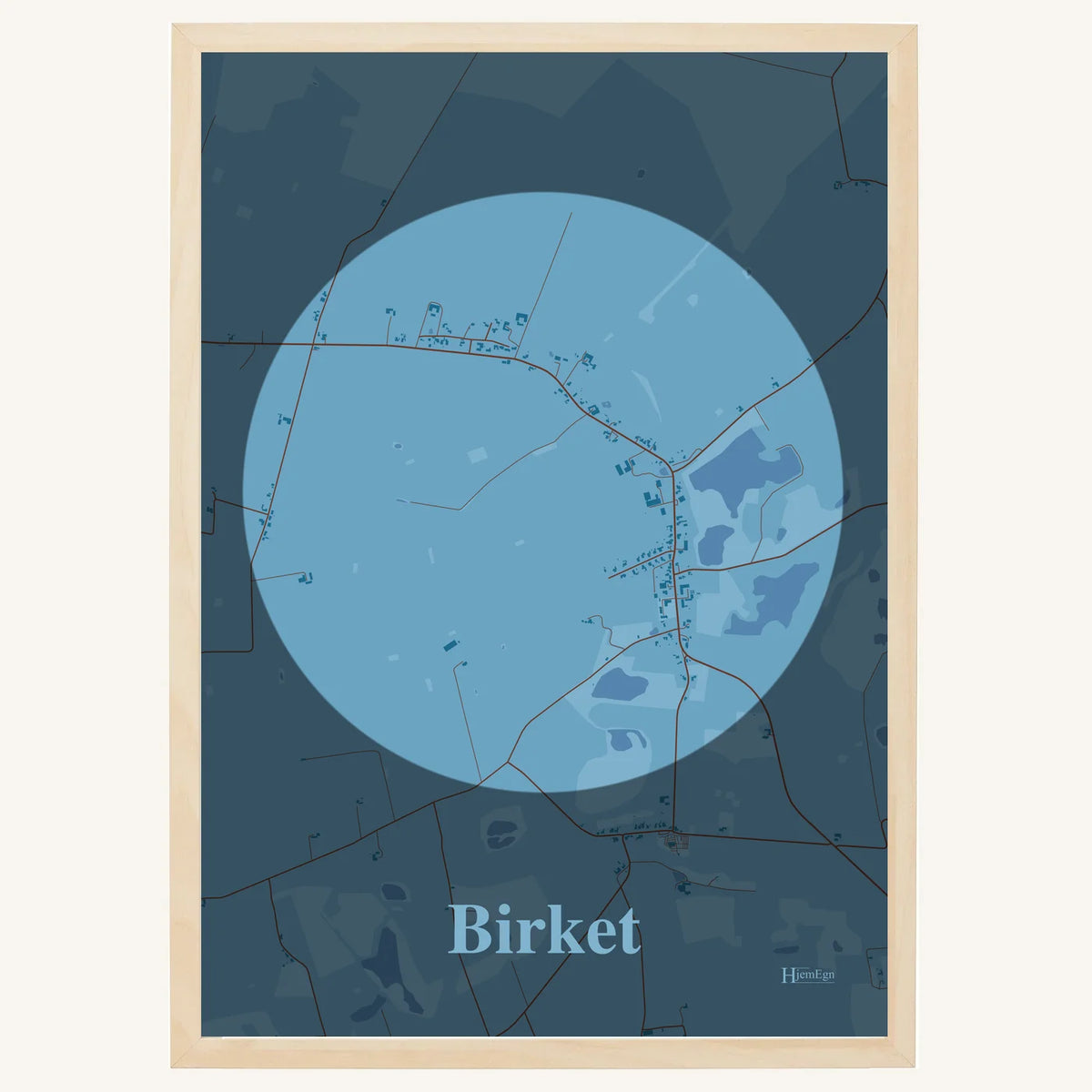 Birket plakat – Centrum 2026 – Lys pastel blå