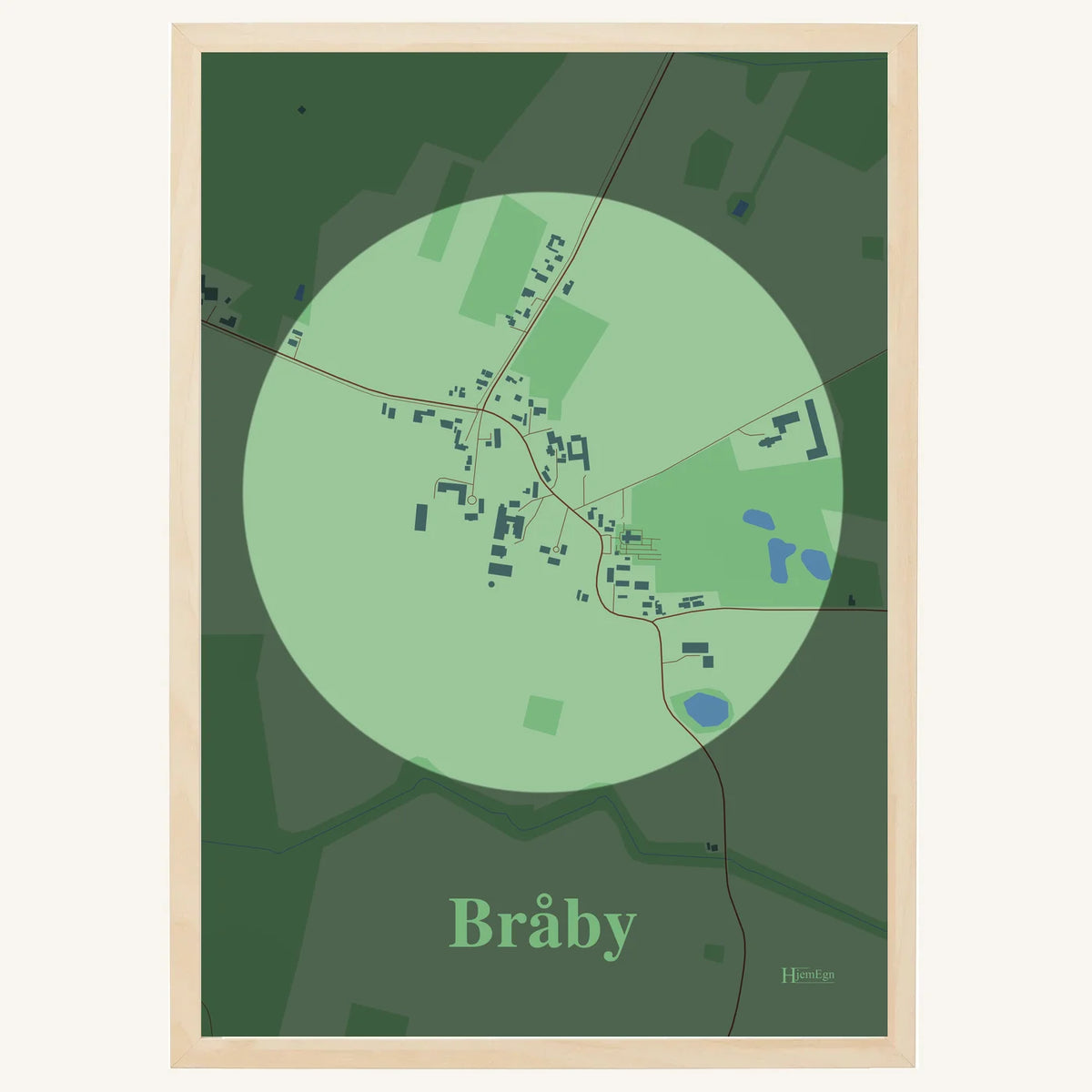 Bråby plakat – Centrum 2026 – Lys pastel grøn