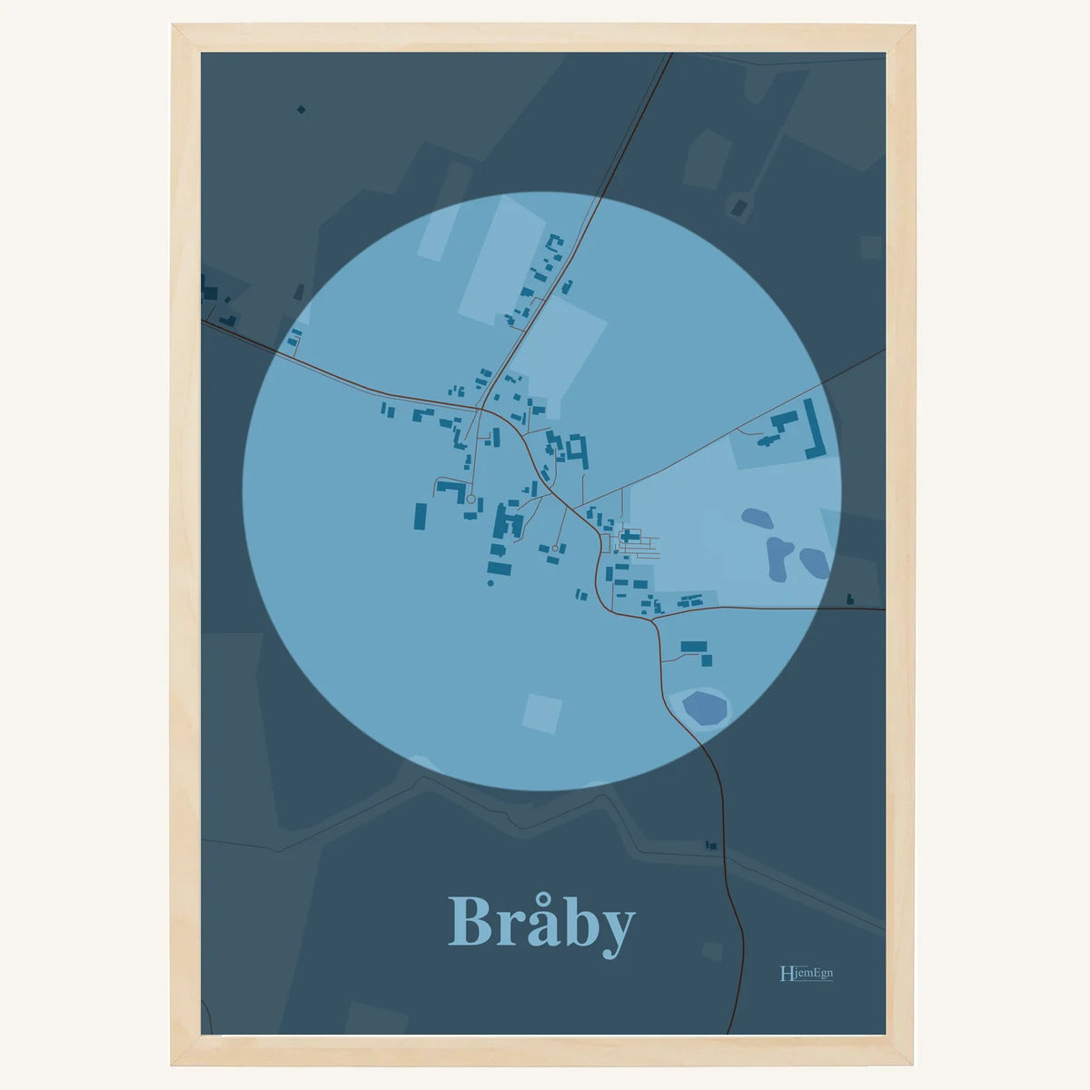 Bråby plakat – Centrum 2026 – Lys pastel blå