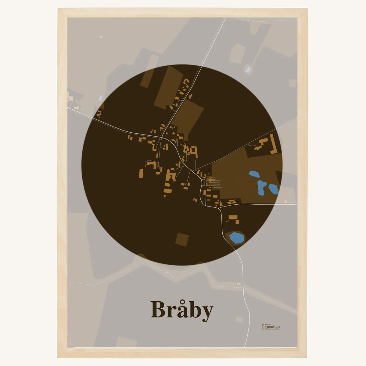 Bråby plakat – Centrum 2026 – Mørk brun