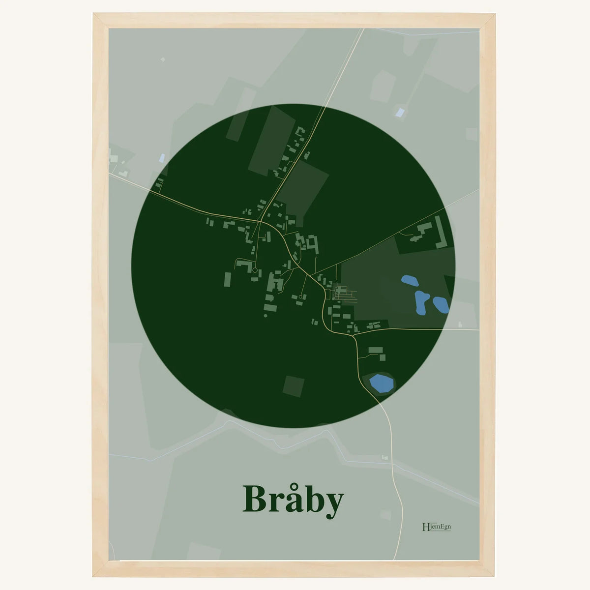 Bråby plakat – Centrum 2026 – Mørk grøn