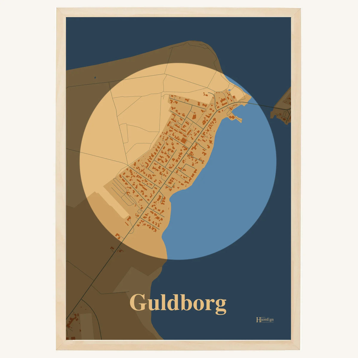 Guldborg plakat – Centrum 2026 – Lys pastel brun