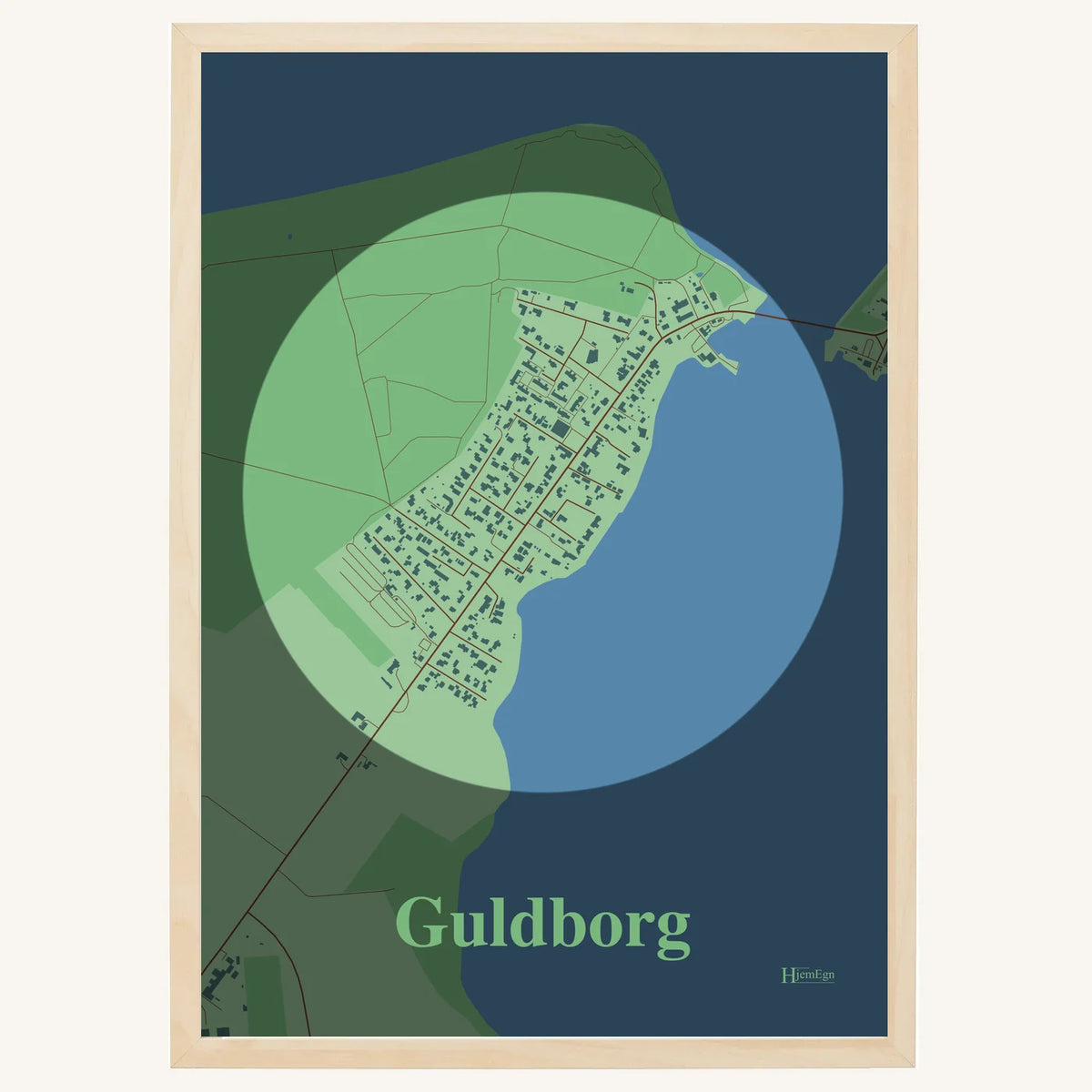 Guldborg plakat – Centrum 2026 – Lys pastel grøn