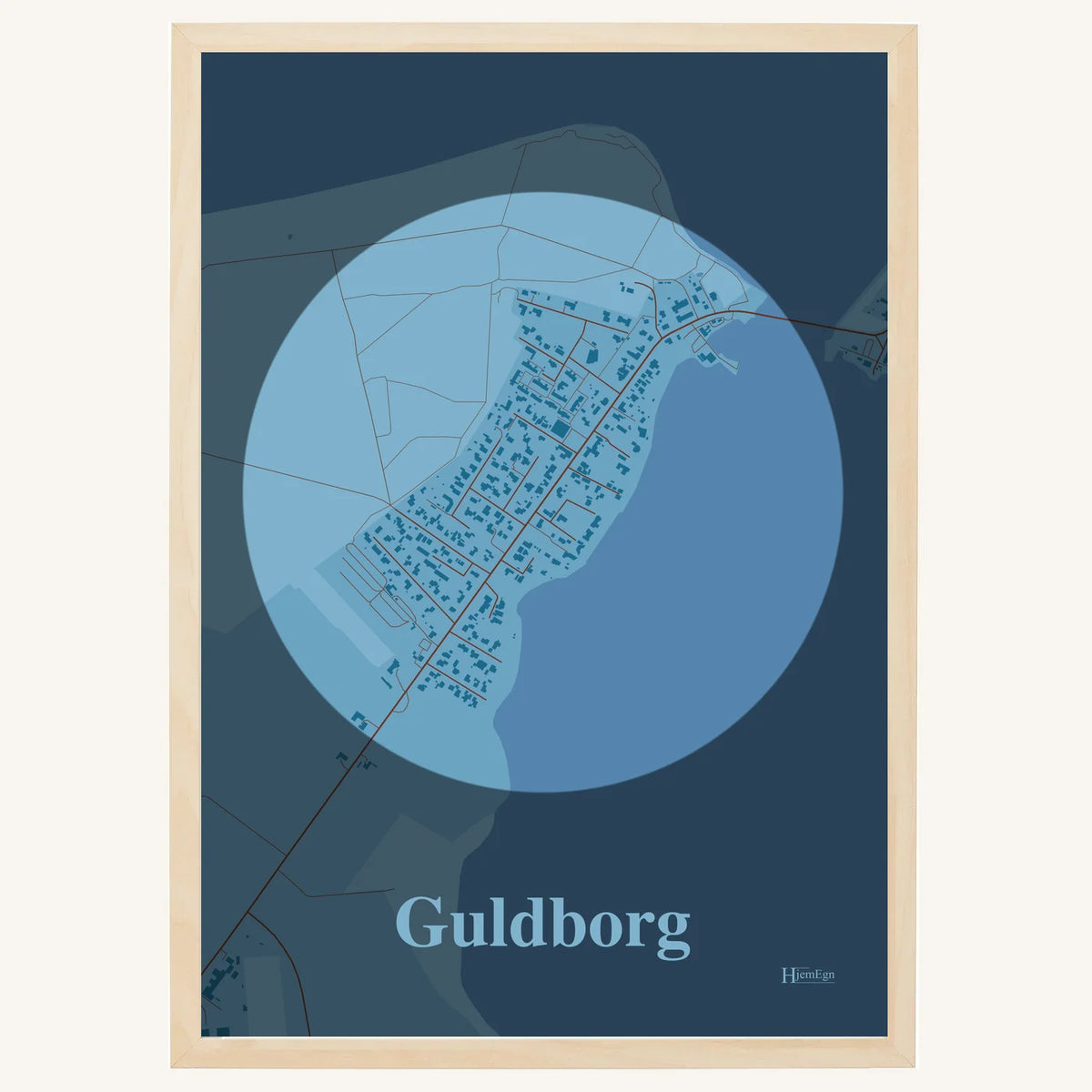Guldborg plakat – Centrum 2026 – Lys pastel blå