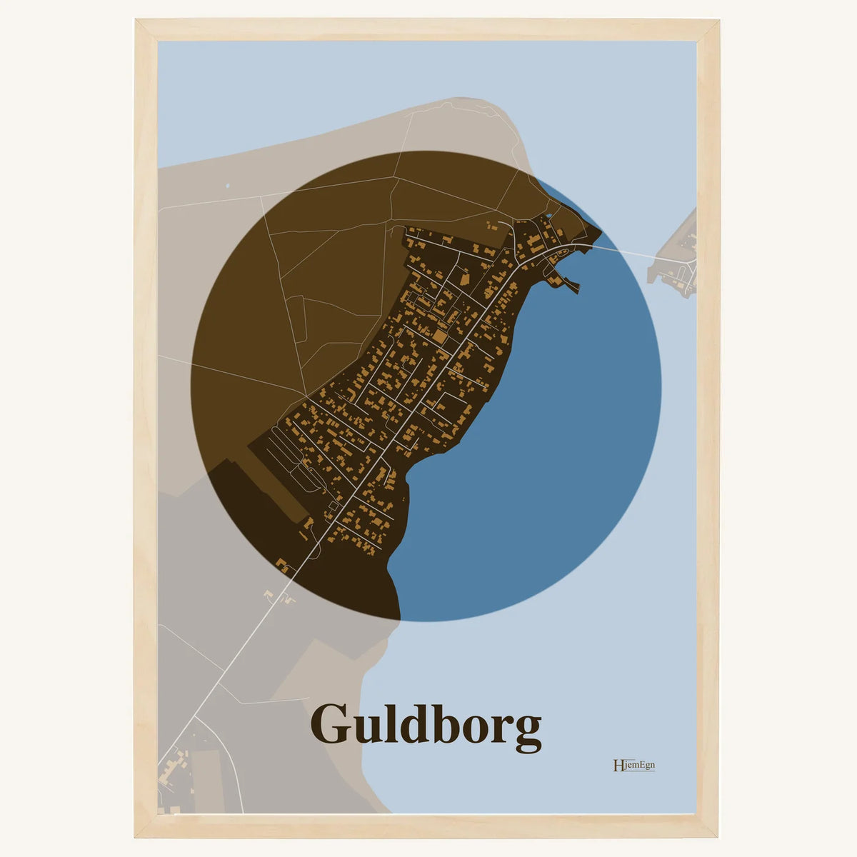 Guldborg plakat – Centrum 2026 – Mørk brun