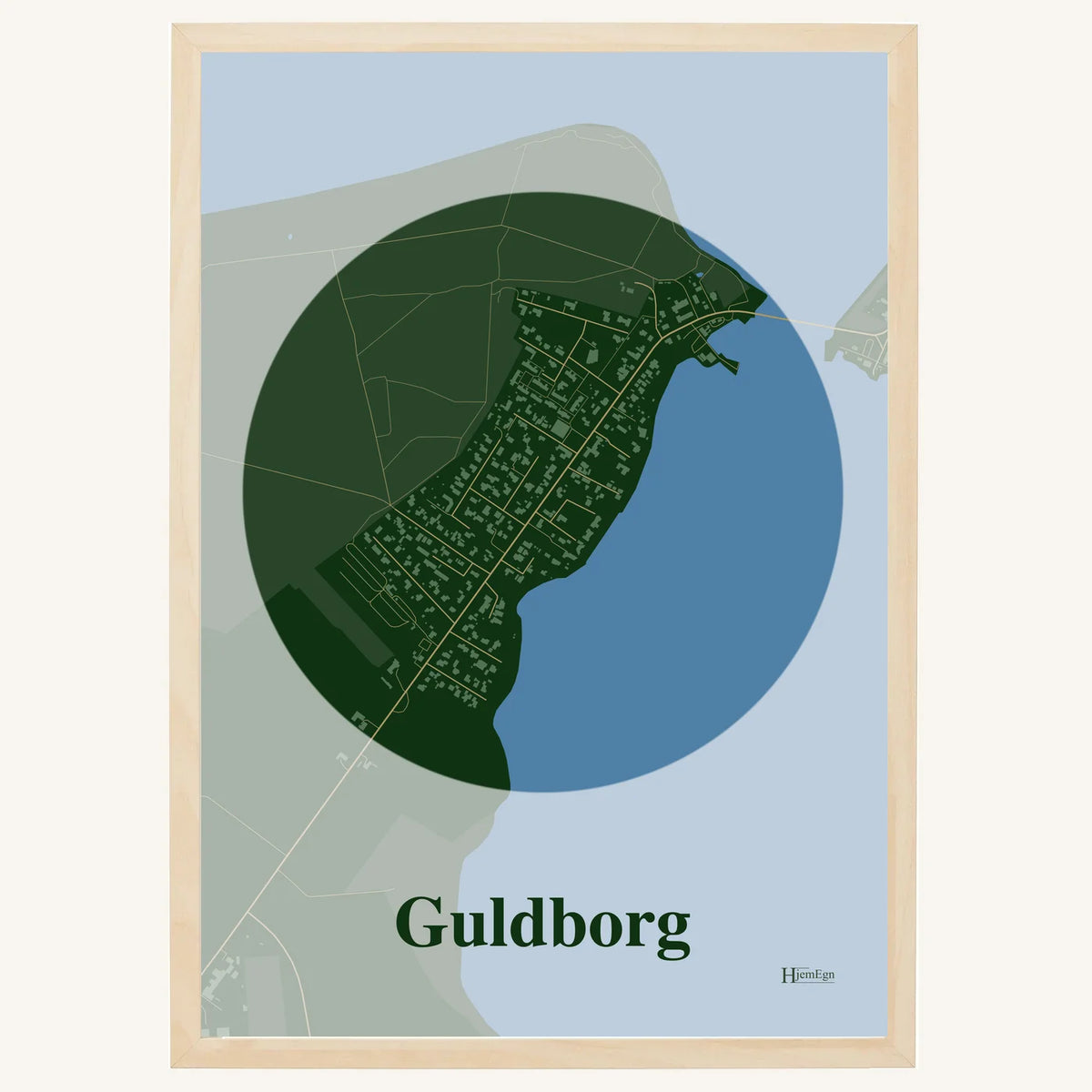 Guldborg plakat – Centrum 2026 – Mørk grøn