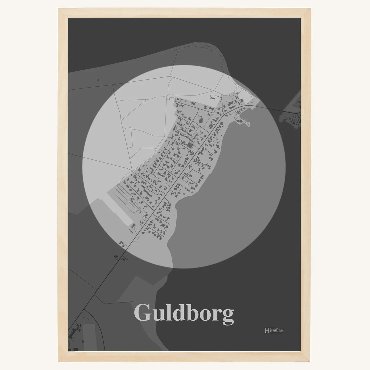 Guldborg plakat – Centrum 2026 – Lys pastel grå