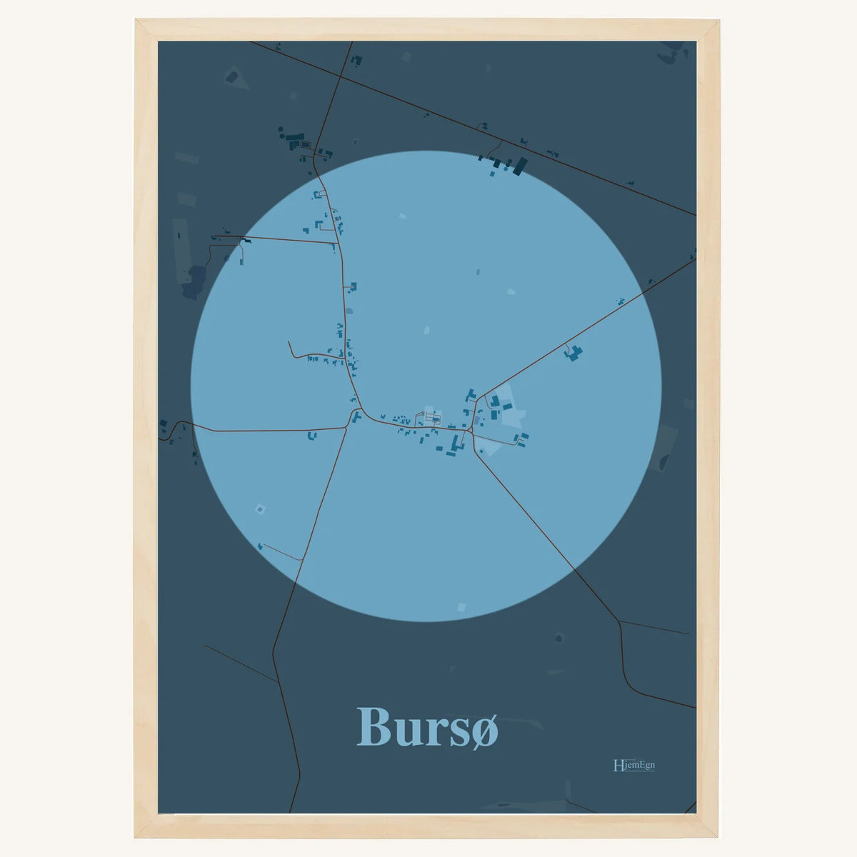 Bursø plakat – Centrum 2026 – Lys pastel blå