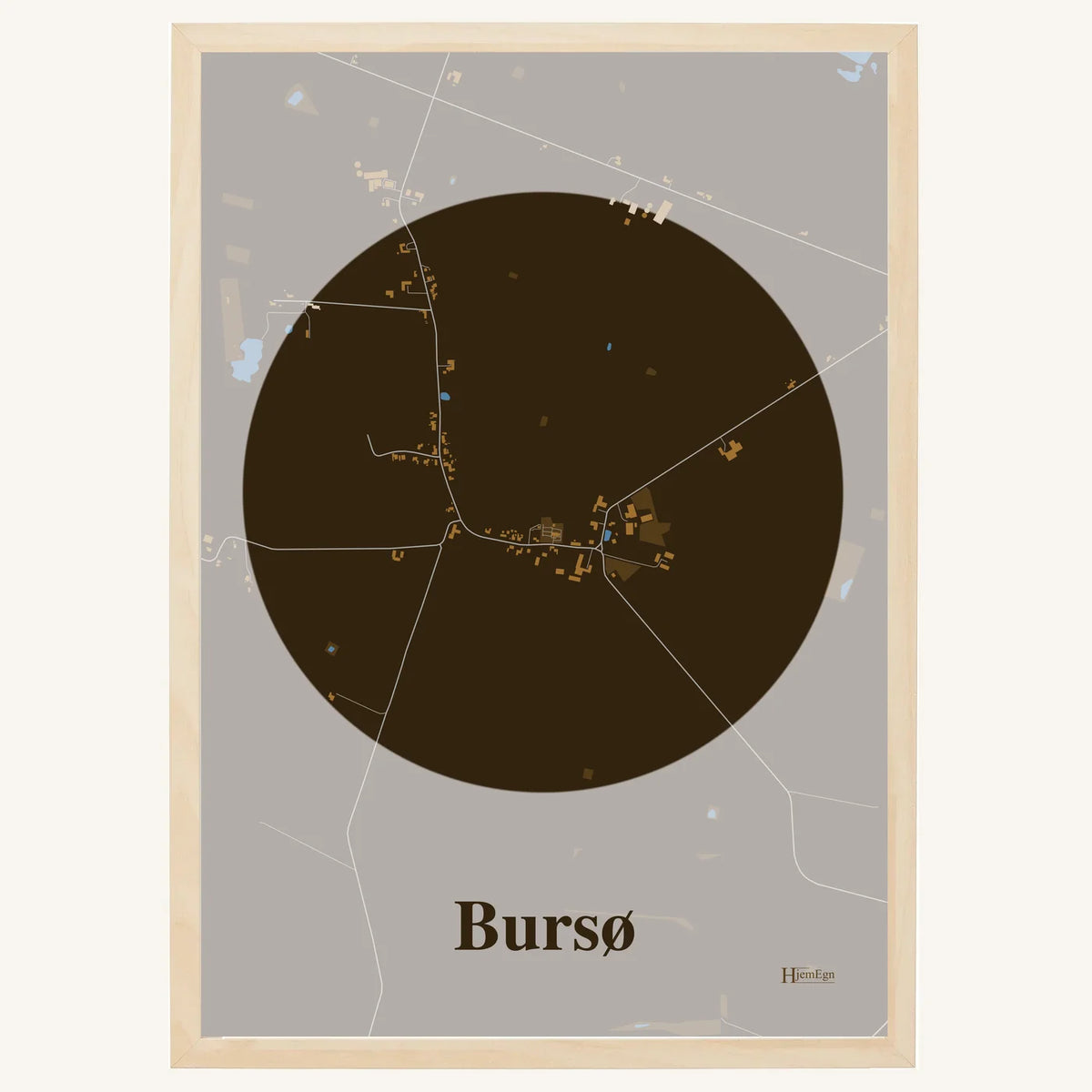 Bursø plakat – Centrum 2026 – Mørk brun