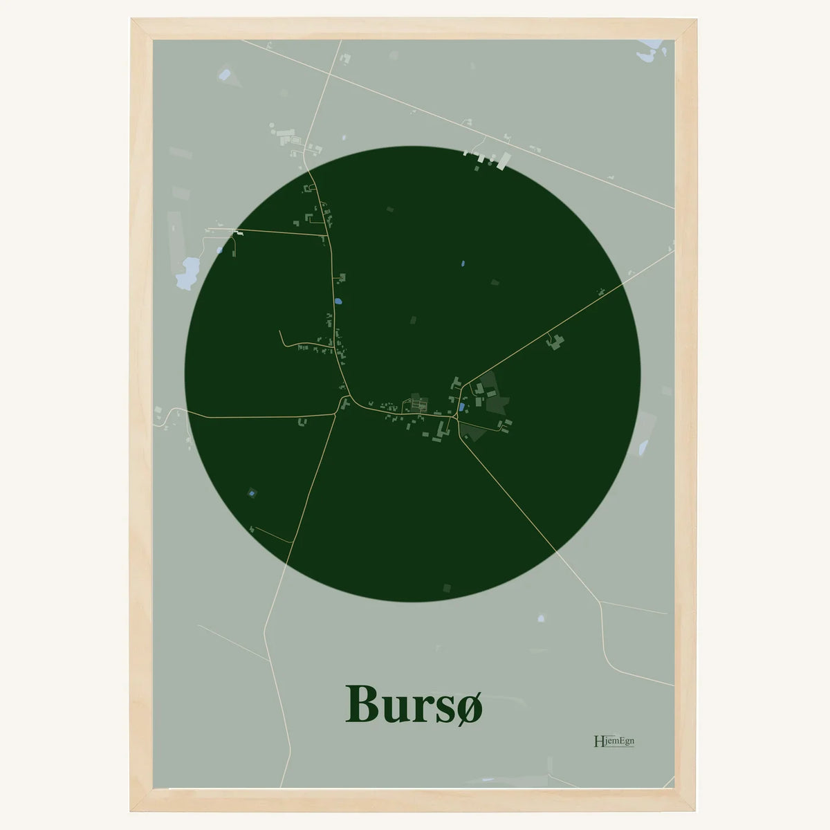 Bursø plakat – Centrum 2026 – Mørk grøn