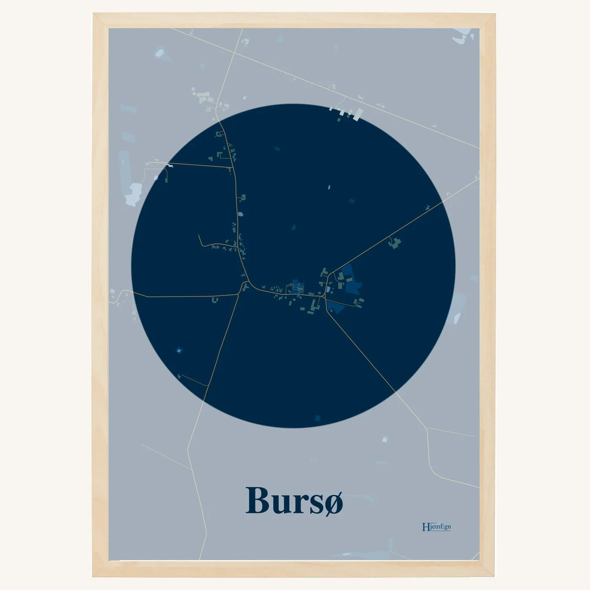 Bursø plakat – Centrum 2026 – Mørk blå