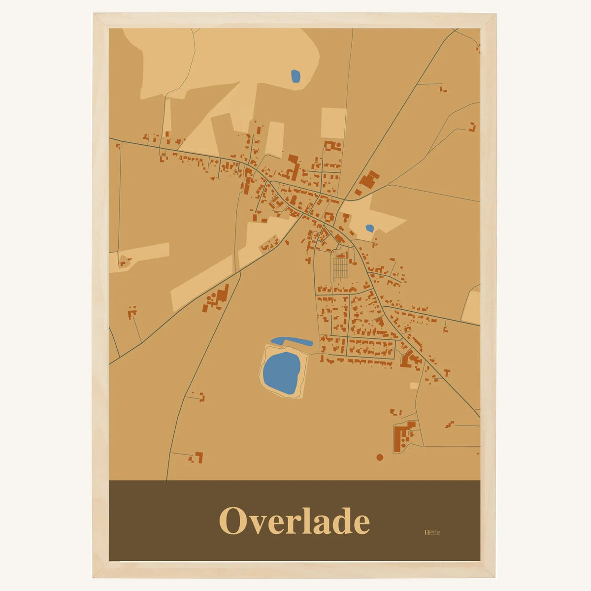 Overlade plakat – Firkantet 2026 – Lys pastel brun